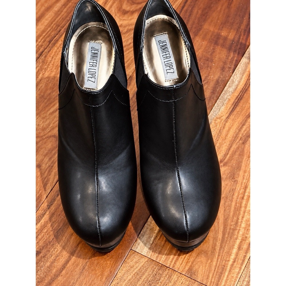Jennifer Lopez J L Masala Black Platform Stiletto Ankle Booties Women's 9 NIB